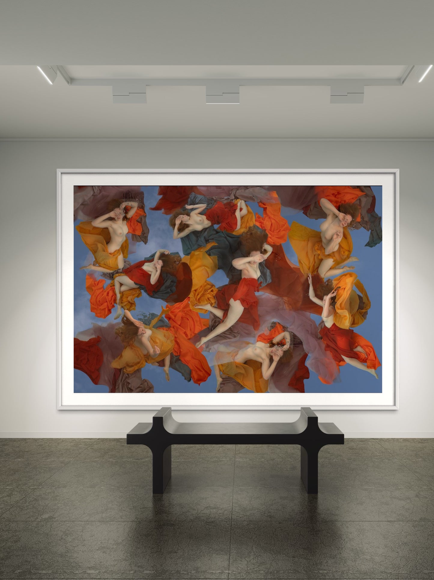 Image of the limited edition fine art print by liesel.art 'AMBER' featuring bright, sunshine colors associated with spirits of the natural world and The Sun.