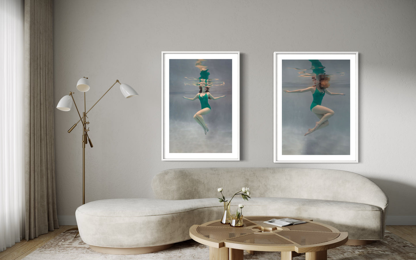 Two elegant starlets, Jayne and Norma, grace the frame with their timeless beauty. Their captivating presence radiates a classic allure, reminiscent of the golden era of Hollywood. Against a backdrop of fine art grayscale, their poised demeanor and enchanting expressions steal the spotlight, inviting viewers into a world of glamour and sophistication