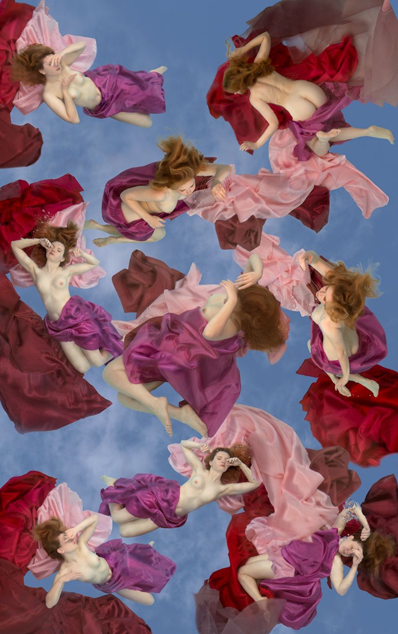 Image of the limited edition fine art print by liesel.art 'RUBY' featuring bright, sunshine colours associated with spirits of the natural world and The SKY.